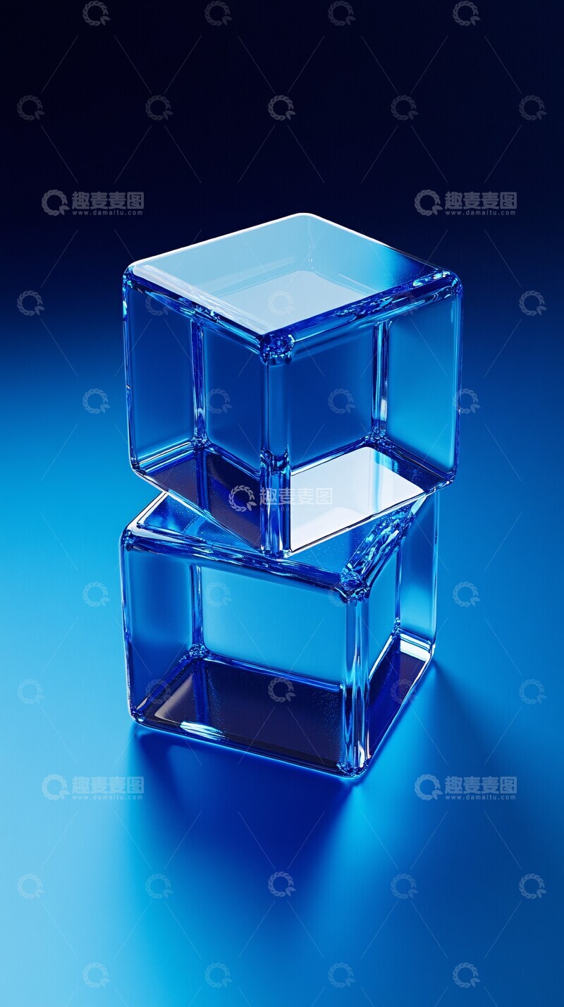 高清大图下载【趣麦麦图】蓝色模块运输软件1