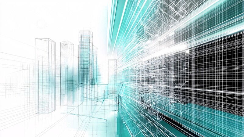 高清大图下载【趣麦麦图】数字工程建筑创新