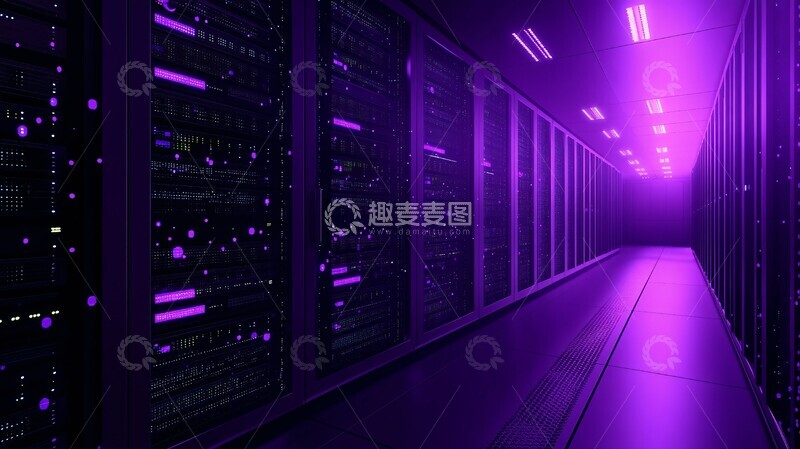 高清大图下载【趣麦麦图】紫色数据服务器