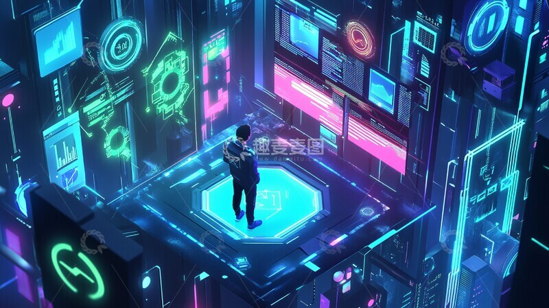 高清大图下载【趣麦麦图】数字营销仪表盘