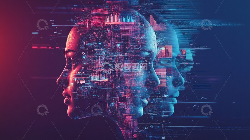 高清大图下载【趣麦麦图】人工智能团队协作3