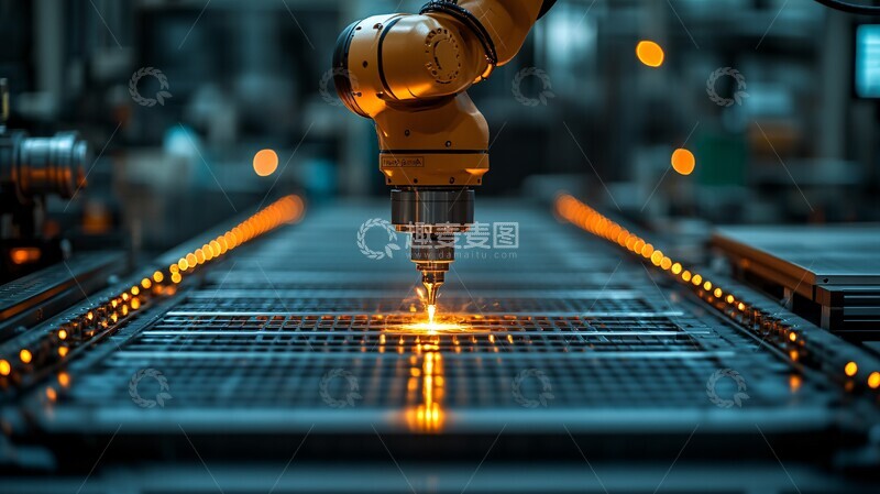 高清大图下载【趣麦麦图】自动化机器人