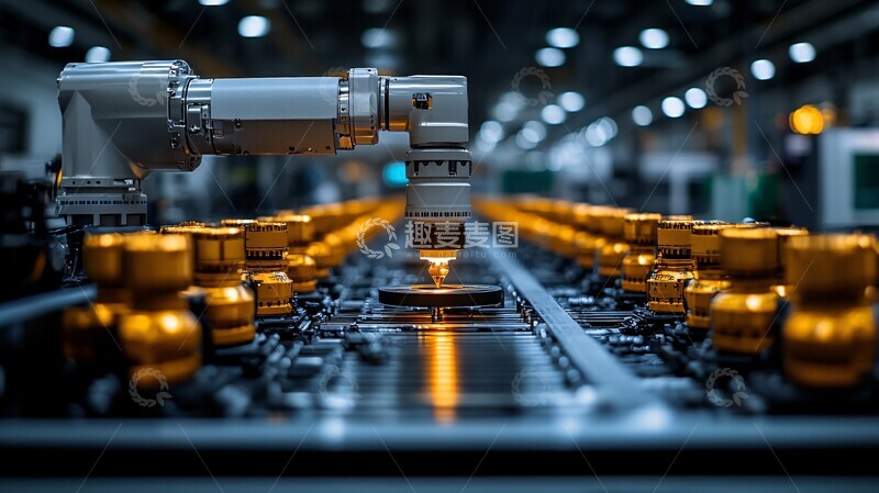 高清大图下载【趣麦麦图】工业自动化生产