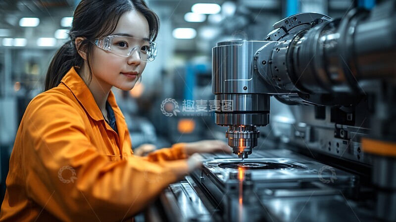 高清大图下载【趣麦麦图】智能车间生产流程