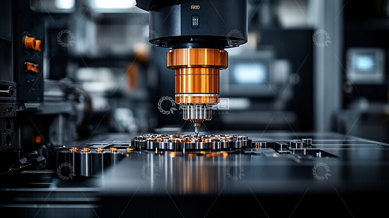 高清大图下载【趣麦麦图】精密加工生产线1