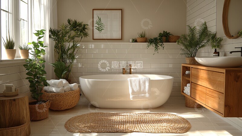高清大图下载【趣麦麦图】卫生间白木设计
