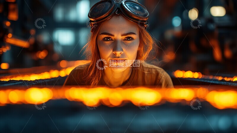 高清大图下载【趣麦麦图】钢铁加工生产线