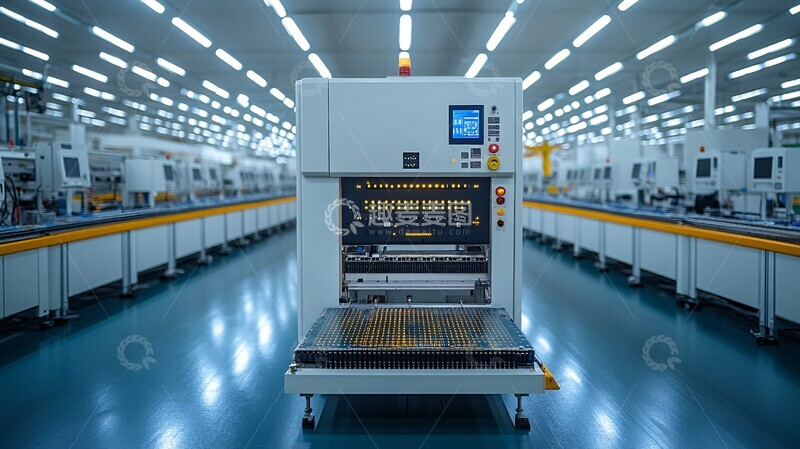 高清大图下载【趣麦麦图】电路板生产装配线1