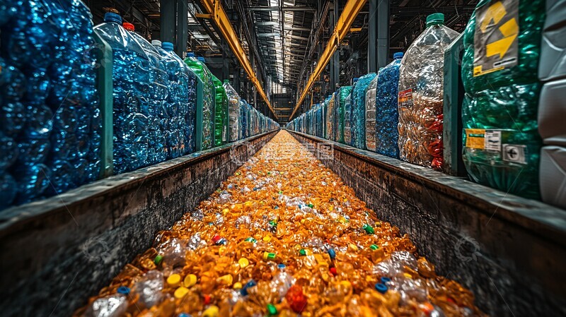 高清大图下载【趣麦麦图】塑料回收加工流程3