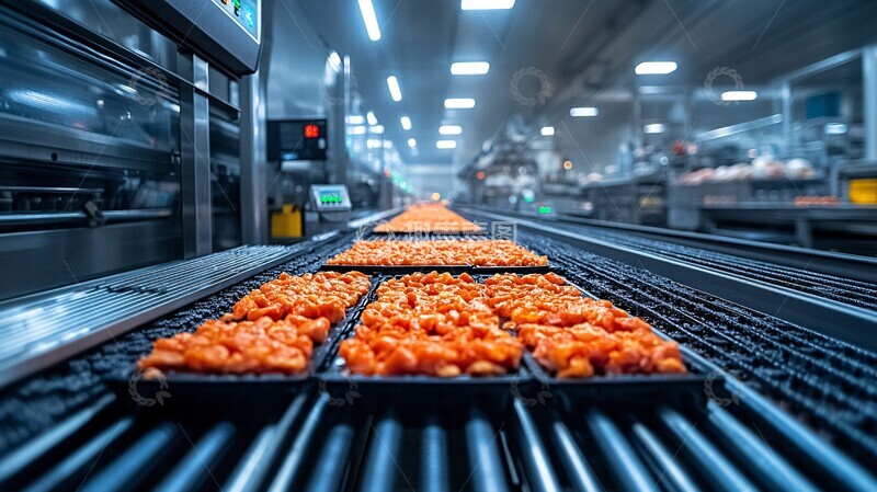 高清大图下载【趣麦麦图】肉制品生产线