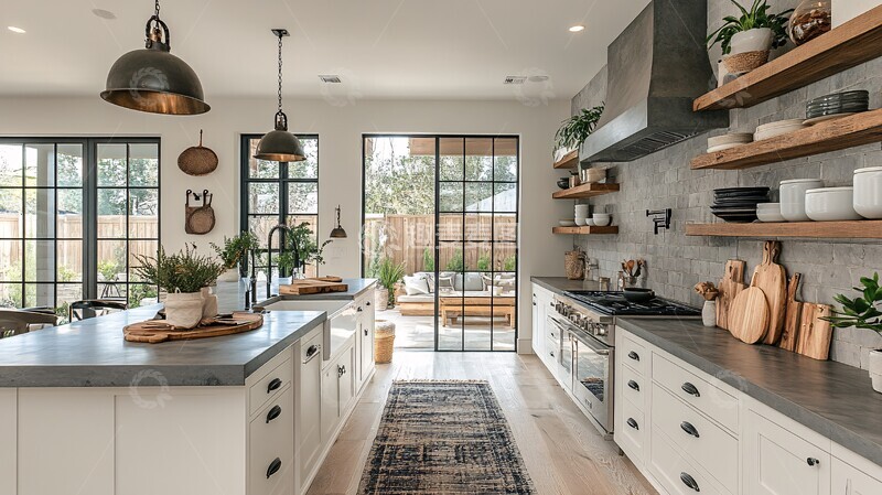 高清大图下载【趣麦麦图】白色橱柜灰色台面21