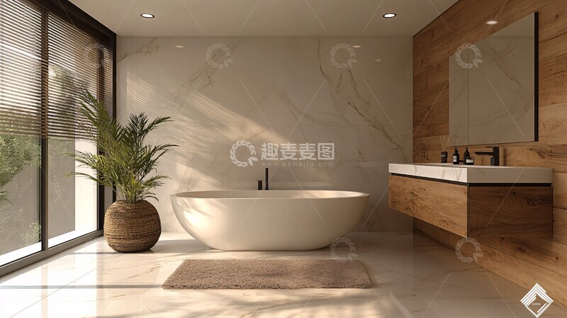 高清大图下载【趣麦麦图】白色卫浴空间设计