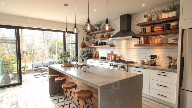 高清大图下载【趣麦麦图】白色橱柜灰色台面23