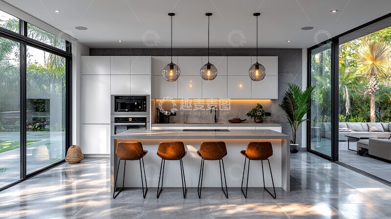 高清大图下载【趣麦麦图】白色橱柜灰色台面25