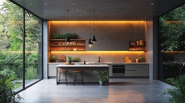 灰柜白台现代厨房2