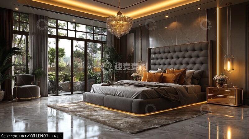 奢华现代卧室18