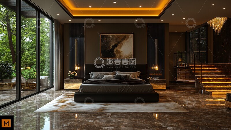 奢华现代卧室风格3