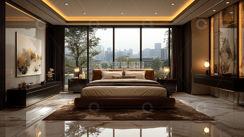 奢华现代卧室19