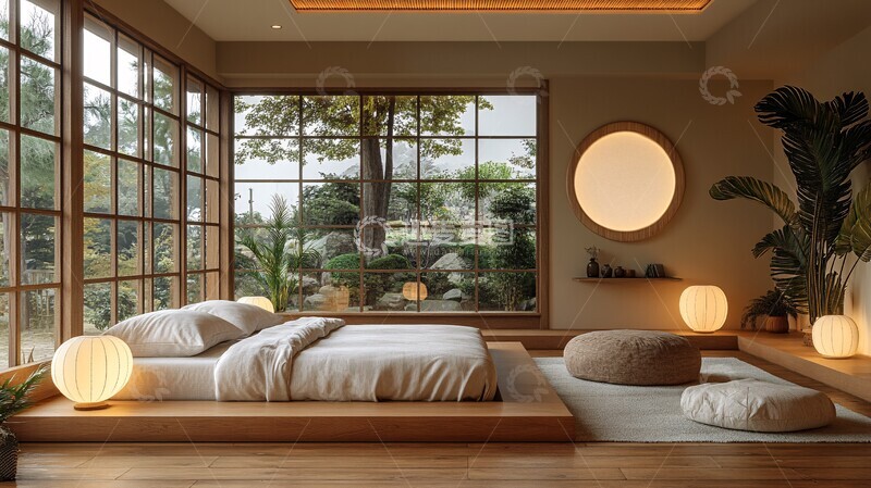 高清大图下载【趣麦麦图】榻榻米床与木床2