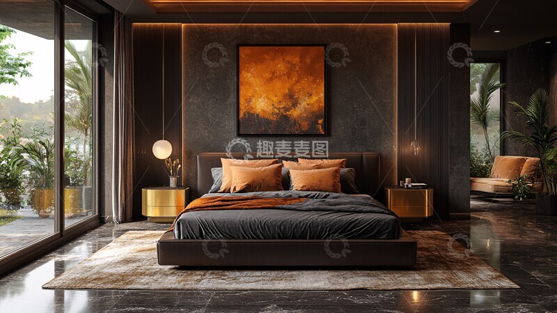 奢华现代卧室22