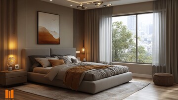 灰色床实木床头柜3