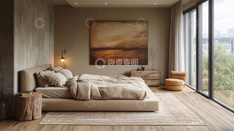 高清大图下载【趣麦麦图】北欧风格卧室3