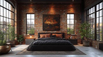 工业风卧室布置7