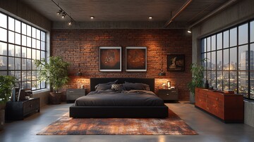 工业风卧室设计10