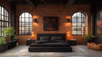 工业风卧室设计9