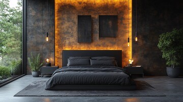 工业风卧室布置5