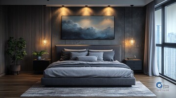 灰色床与现代艺术3