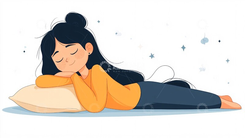 高清大图下载【趣麦麦图】一组不同的女性睡眠姿势1