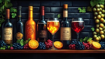 酒杯剪影标志设计模板3