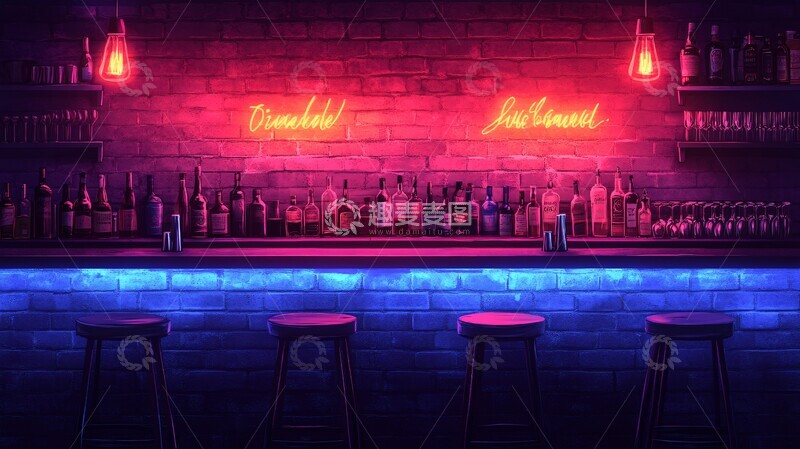 高清大图下载【趣麦麦图】酒吧设计图酒吧椅子现代