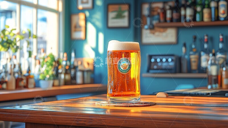 高清大图下载【趣麦麦图】钢筋线内烈啤酒酒馆酒瓶1