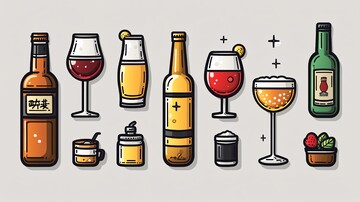 各种类型的酒类插图集6