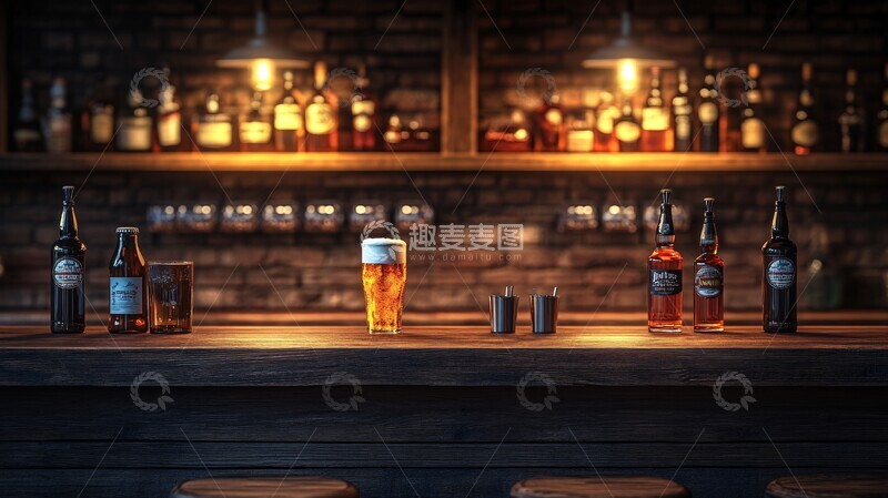 高清大图下载【趣麦麦图】酒吧咖啡馆或酒吧的内部2