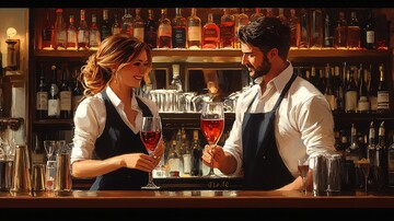 酒馆狂欢夜酒馆酒杯红酒