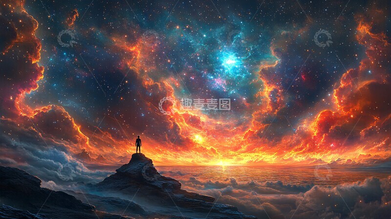 高清大图下载【趣麦麦图】彩色的外太空3