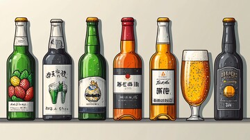 各种类型的酒类插图集5