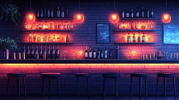 酒吧台与舒适座椅1