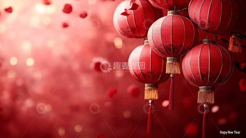 高清大图下载【趣麦麦图】新年喜庆氛围2