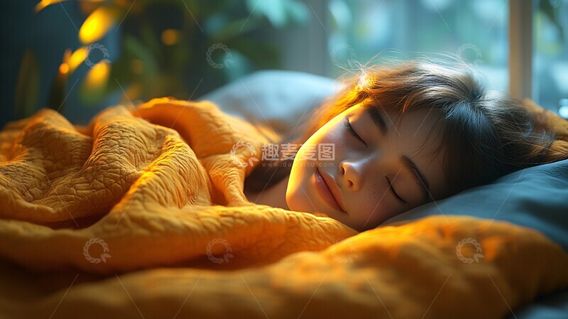 高清大图下载【趣麦麦图】世界睡眠日卧室放松场景3
