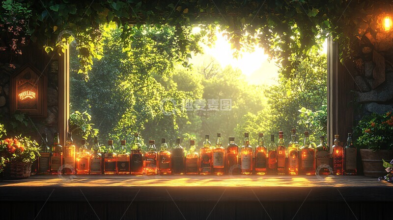 高清大图下载【趣麦麦图】丛林风格休闲酒吧3