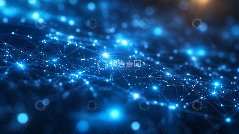 高清大图下载【趣麦麦图】蓝色渐变连接设计2