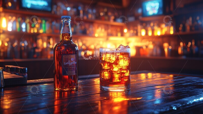 高清大图下载【趣麦麦图】-温馨木质酒吧内景6