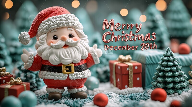 高清大图下载【趣麦麦图】-圣诞快乐与圣诞老人2
