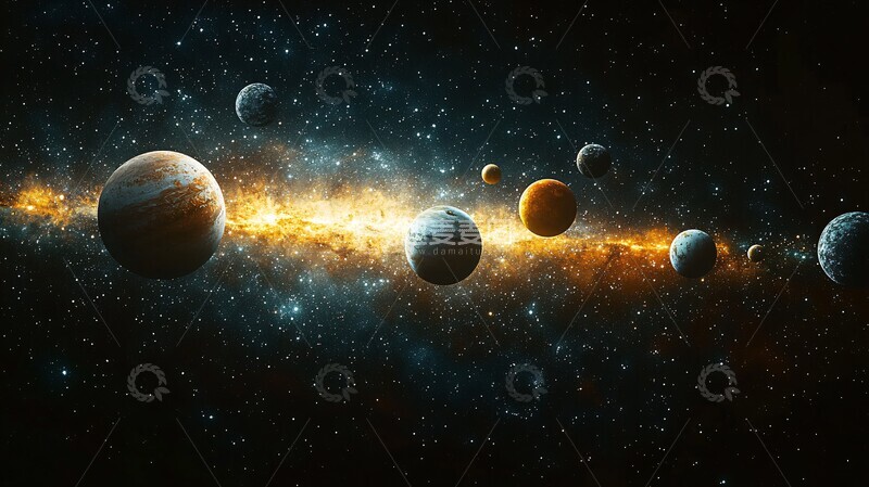 高清大图下载【趣麦麦图】十行星与星点图3