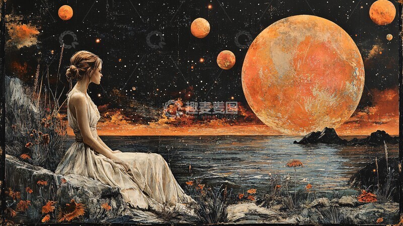 高清大图下载【趣麦麦图】行星动物神秘拼贴2