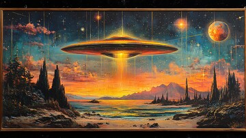 炫彩飞碟汽油彩虹1